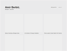 Tablet Screenshot of amirberbic.com
